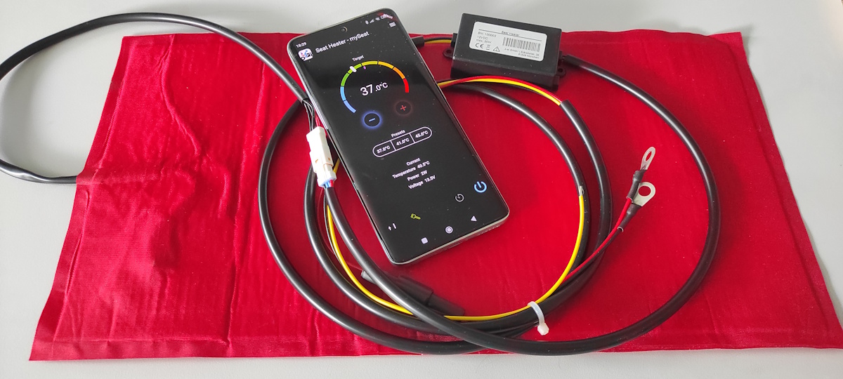 Seat-Heater mit Handy